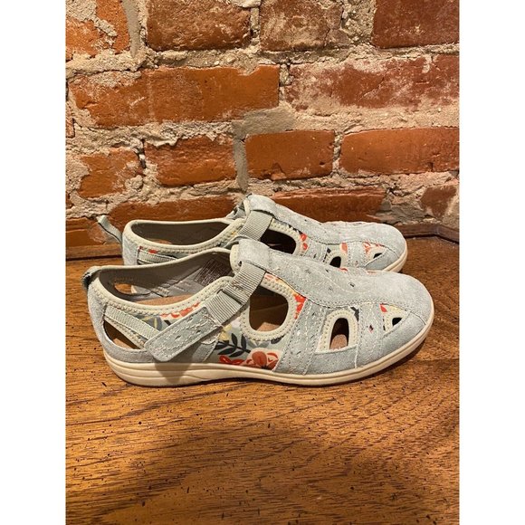 EARTH ORIGINS WALKING GARDEN FLOWERS COMFORT FISHERMAN SANDAL Size 9.5M - Picture 1 of 5